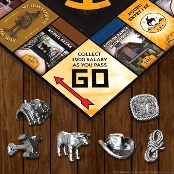 NEW Yellowstone Monopoly Board Game - Based on Emmy Award Winning Western Series - Picture 3 of 12